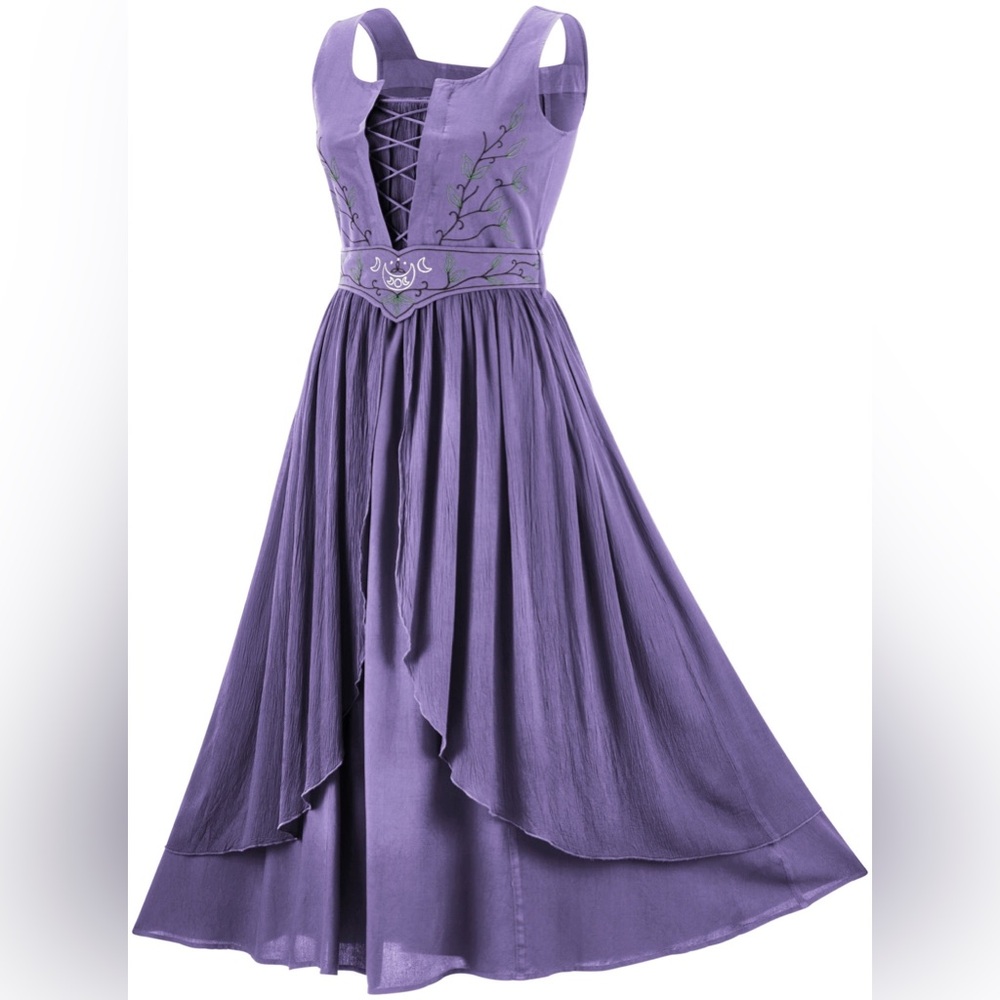 NWT Holy Clothing Danu Maxi in Lavender Blue size M talk **see description**